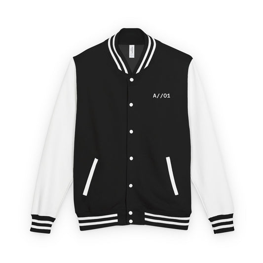 HER_01 // Noir Memory Varsity Jacket