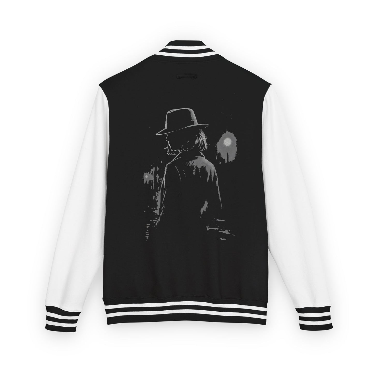 HER_01 // Noir Memory Varsity Jacket
