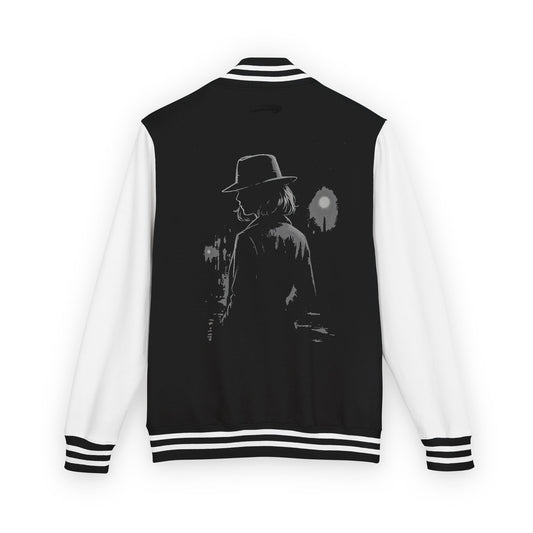 HER_01 // Noir Memory Varsity Jacket